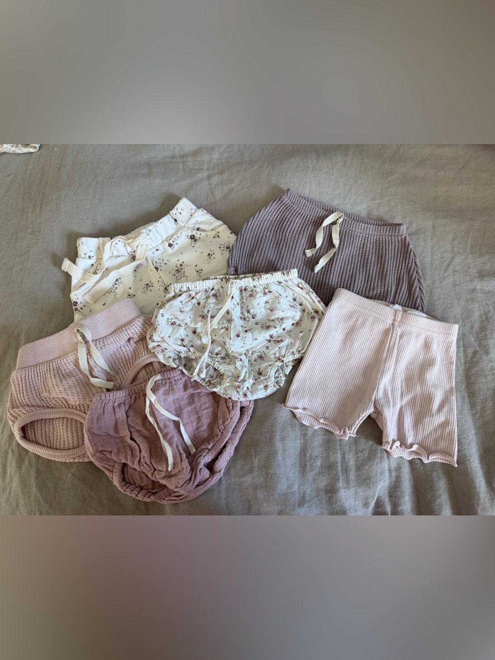 Jamie Kay Floral and Dusty Pink Knit Shorts Mix